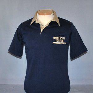 Vintage Champion University of Toledo Retro Polo Shirt Size Medium